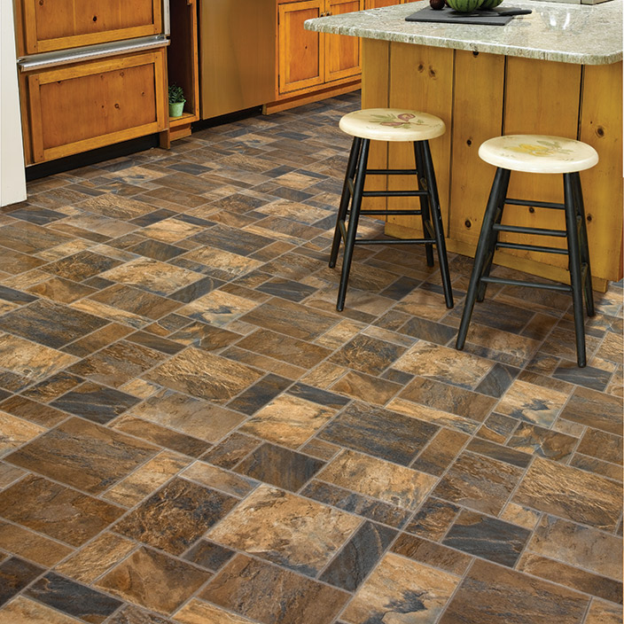 Cushion Vinyl Flooring - Mannington Slate City Plaza ...