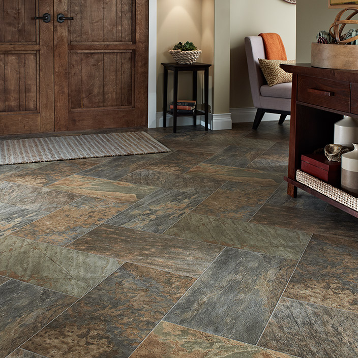 Slate shop vinyl flooring